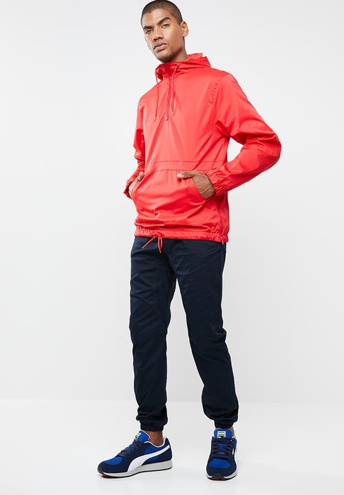 Superbalist - Basic half-zip anorak - red