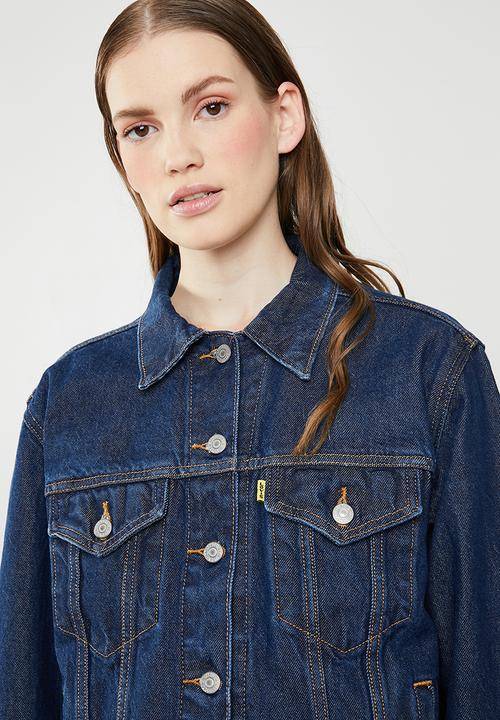 Levi’s® - Levi's® X Peanuts Ex-Boyfriend trucker jacket - blue