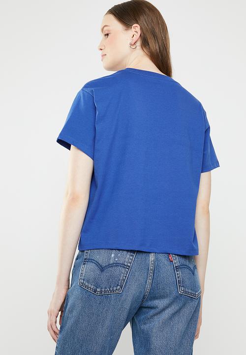 Levi’s® - Graphic varsity tee printed tape- surf - blue