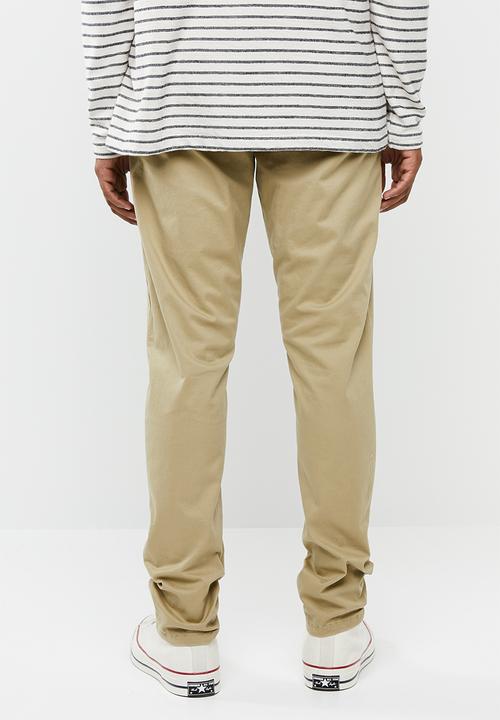 Brave Soul - Casual chino pants - stone