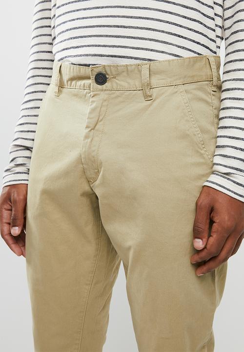 Brave Soul - Casual chino pants - stone