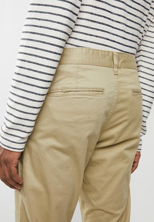 Brave Soul - Casual chino pants - stone