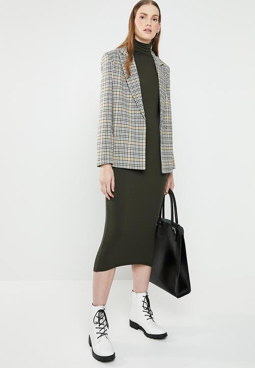 Superbalist - Poloneck bodycon - khaki