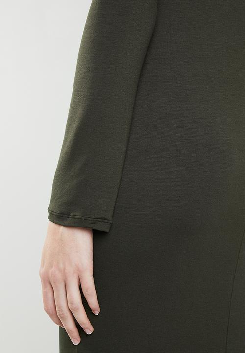 Superbalist - Poloneck bodycon - khaki