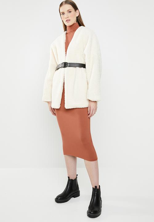 Superbalist - Poloneck bodycon - rust