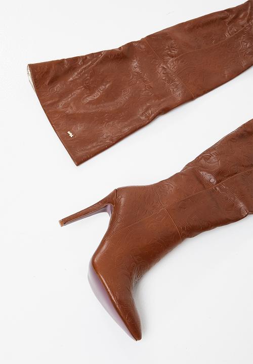 Plum - Molly boot - tan