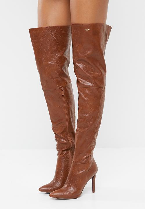 Plum - Molly boot - tan