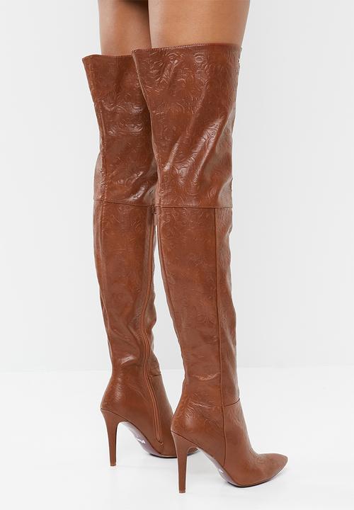 Plum - Molly boot - tan