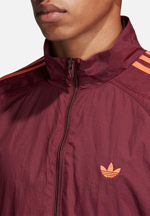 adidas Originals - Flames RK woven track top - burgundy