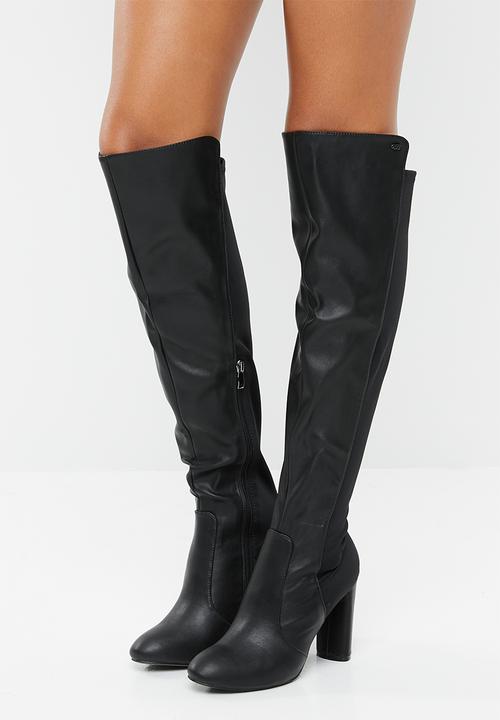 Miss Black - Over the knee boot - black