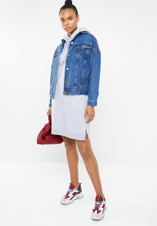 Superbalist - Tia oversize denim jacket - blue