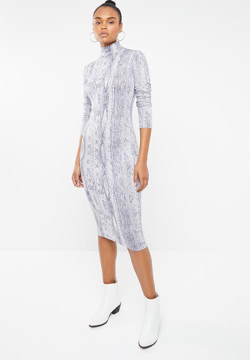 Superbalist - Poloneck bodycon - grey