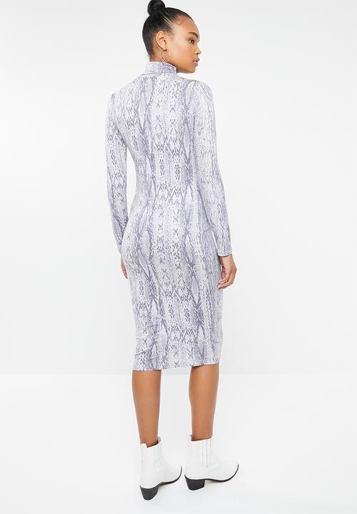 Superbalist - Poloneck bodycon - grey