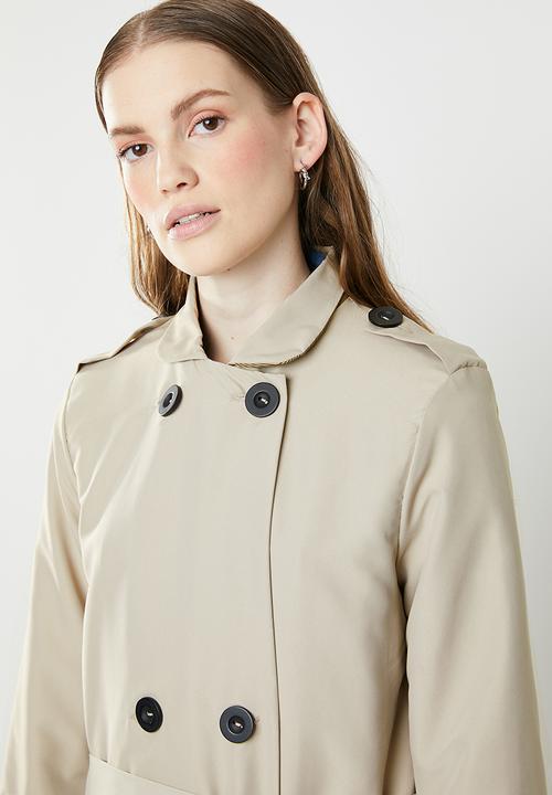 STYLE REPUBLIC - Contrast trench twill - beige