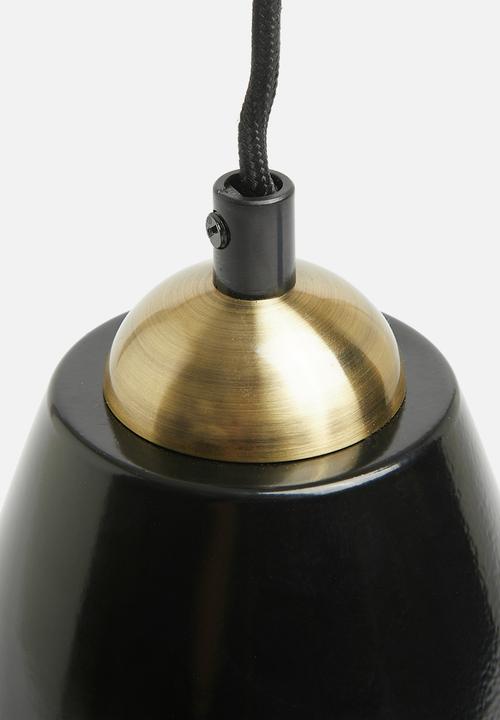 Sixth Floor - Poise pendant - black