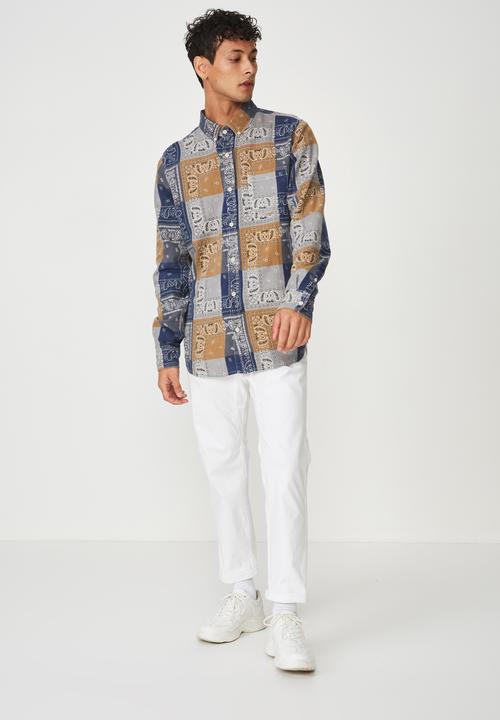 Cotton On - Long sleeve printed flannel shirt - multi