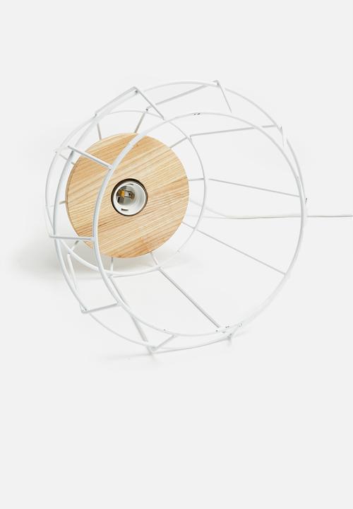 Sixth Floor - Astro pendant - wood/white