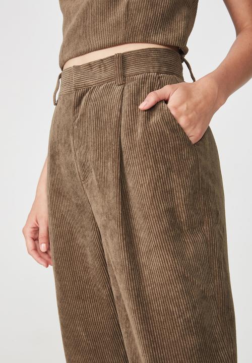 Cotton On - Harley pants - brown 