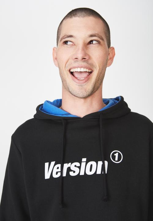 Cotton On - Fleece pull - blue & black 