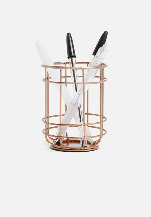 Sixth Floor - Wired pen cup - copper