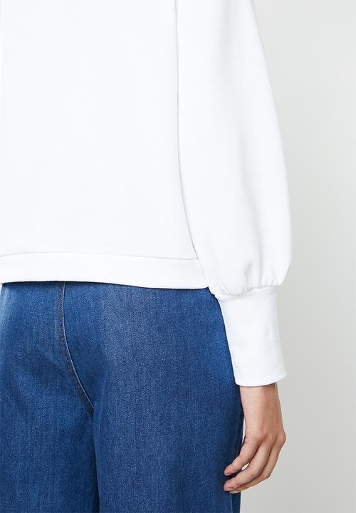 ONLY - Donna long sleeve sweatshirt - white