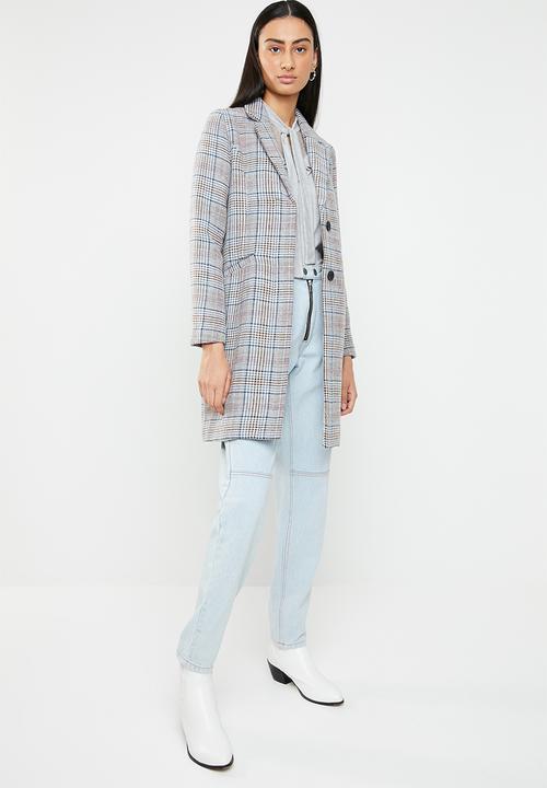 ONLY - Isa bonded wool coat - multi