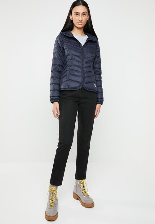 ONLY - Demi hooded puffa jacket - navy