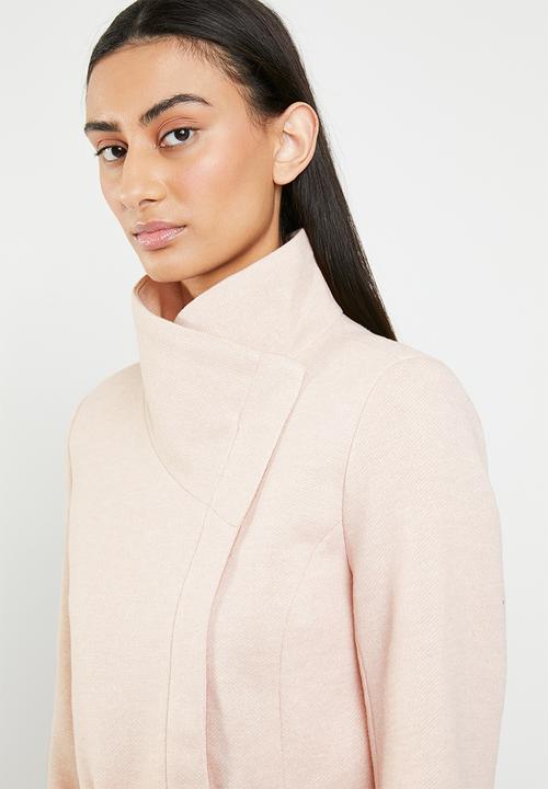ONLY - Elli lightweight wrap coat - pink