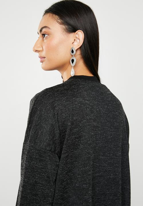 ONLY - Sara longline cardigan - grey