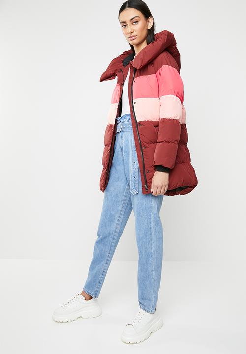 ONLY - Mari blocked padded coat - multi