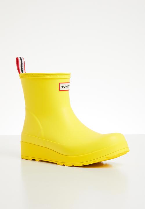 Hunter - Play boot short - yellow