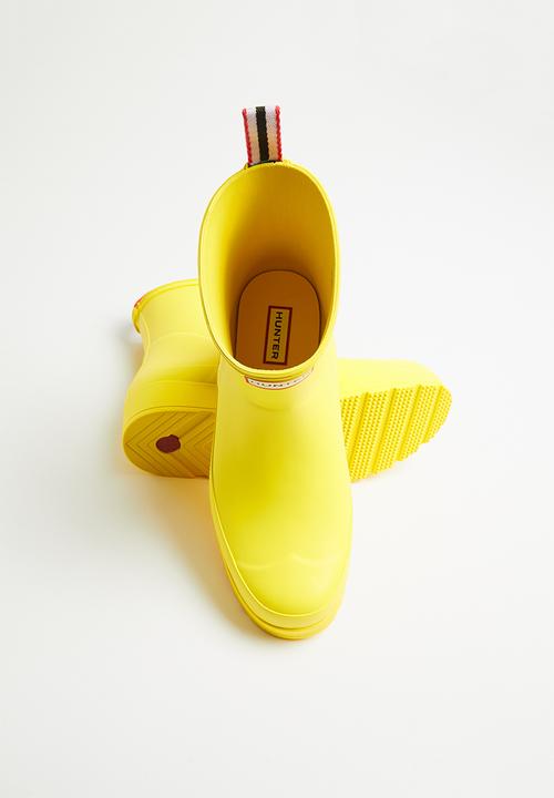 Hunter - Play boot short - yellow