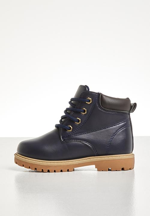 Pop Candy - Teens lace up boot - navy