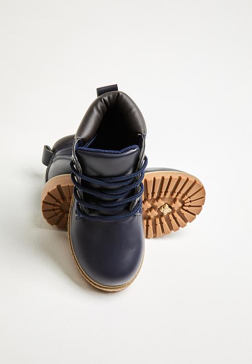 Pop Candy - Teens lace up boot - navy