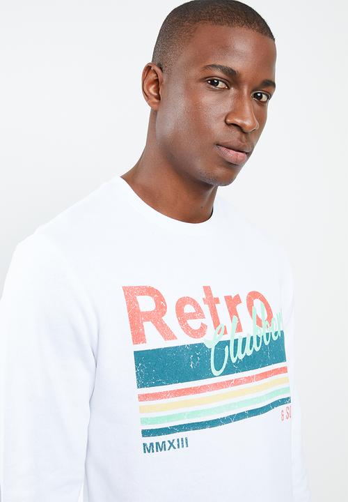 Only & Sons - Stam crew neck sweater - white