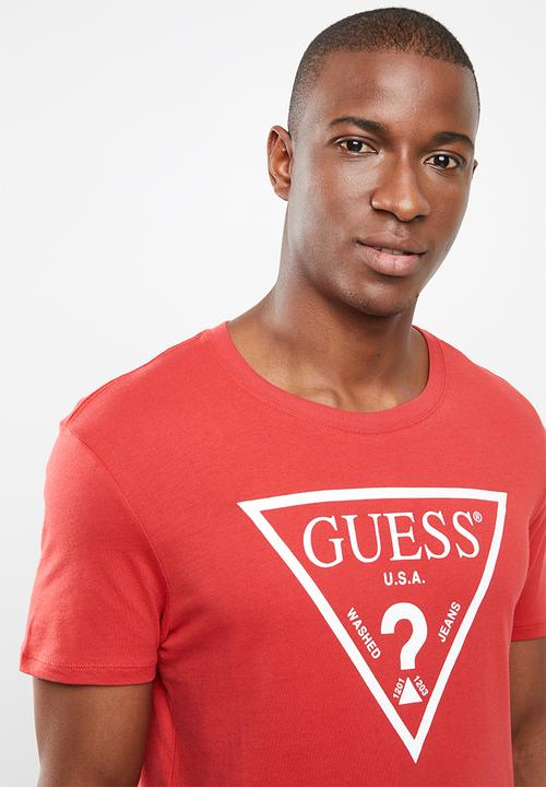 GUESS - Core triangle short sleeve tee - red