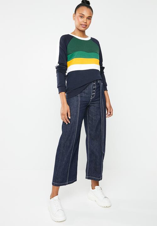 Noisy May - Bryce long sleeve sweat top -multi
