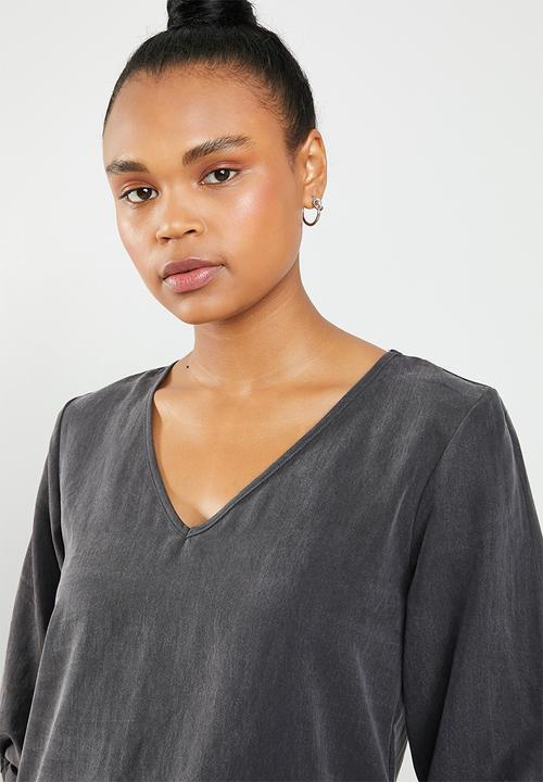 Noisy May - Kira 3/4 knot top - black