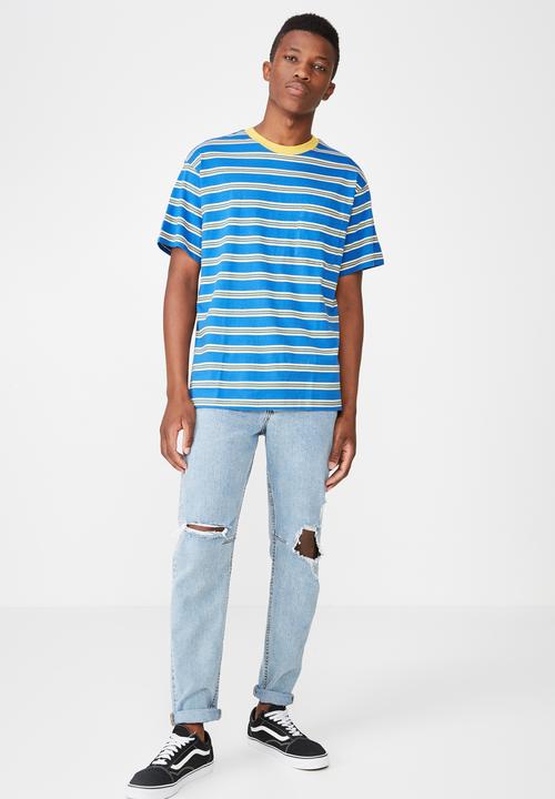 Cotton On - Dylan stripe short sleeve tee - multi 