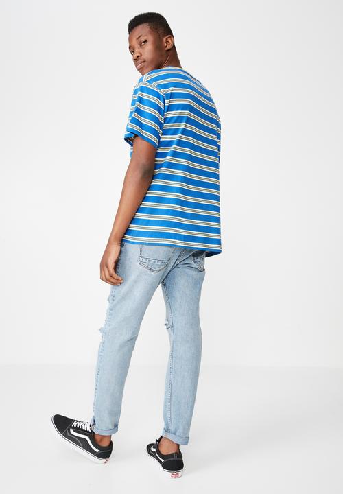 Cotton On - Dylan stripe short sleeve tee - multi 