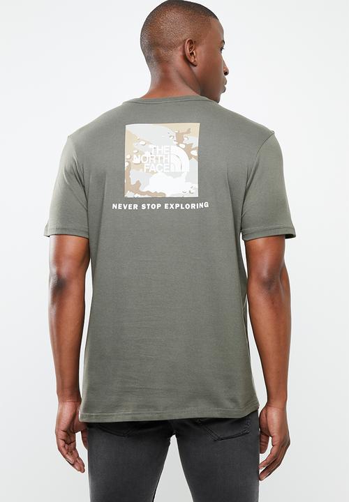 The North Face - Red box tee - green