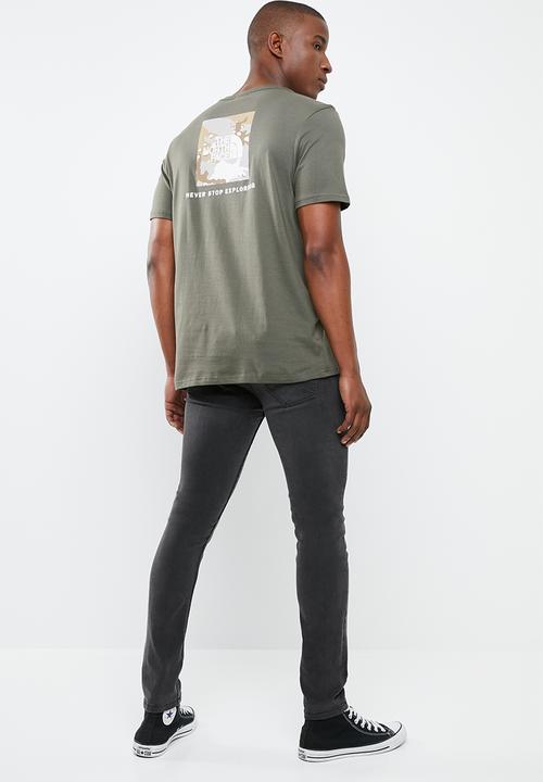 The North Face - Red box tee - green