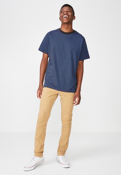 Cotton On - Dylan tee - black & blue 