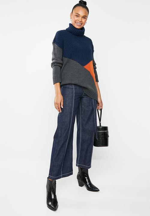 Superbalist - Colourblock funnel neck - multi