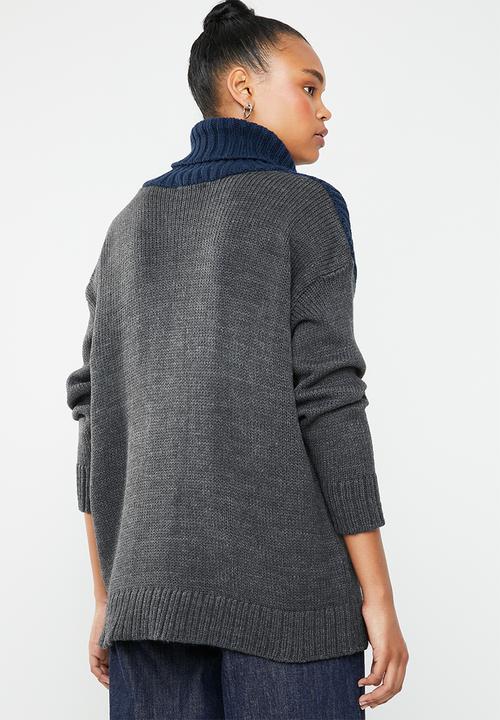 Superbalist - Colourblock funnel neck - multi