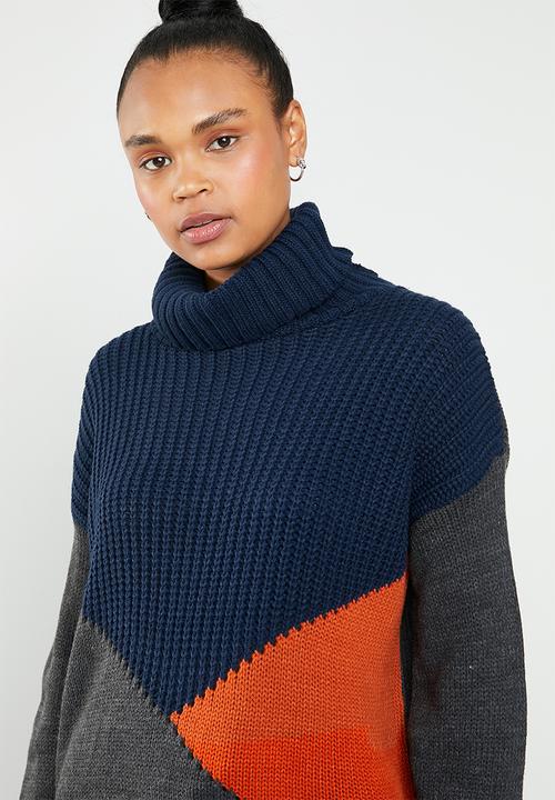 Superbalist - Colourblock funnel neck - multi