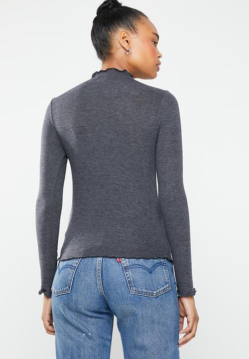 Superbalist - Cut & sew merrow edge tee - charcoal