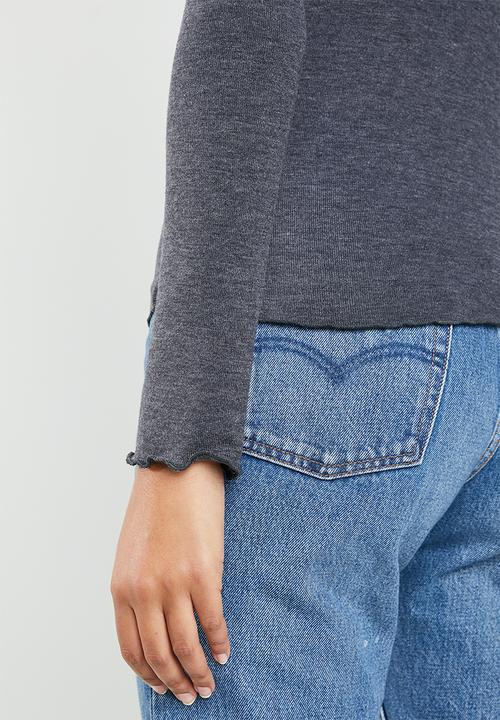 Superbalist - Cut & sew merrow edge tee - charcoal