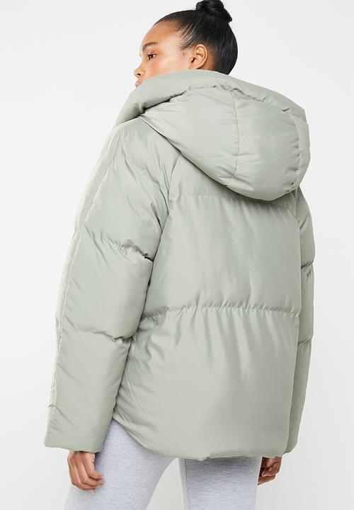 Missguided - Hooded ultimate puffer jacket - green
