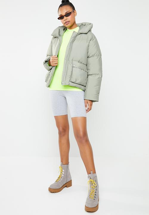 Missguided - Hooded ultimate puffer jacket - green